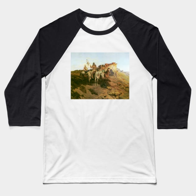 Prowlers of the Prairie by Olaf Seltzer Baseball T-Shirt by MasterpieceCafe